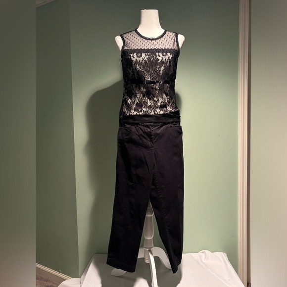 Loft black cropped chinos size 10 - Picture 2 of 7